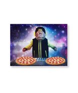 Cat Pizza DJ Canvas - Space Cat Canvas - Cool Canvas - £15.41 GBP