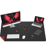 Large Leather Desk Pad -47.2inx17inDual Sided Office Desk Mat Extra Big ... - €25,74 EUR