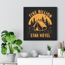 Orizontal poster enchanting tent five billion star hotel print in black walnut or white thumb200
