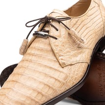 Lacio Genuine Caiman Crocodile Dress Derby's Shoes Laceup Orix image 4