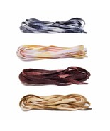 Vintage Tie Dye Flat Shoelaces for Dunk Low Air Jordan 1 5 6 7 Tan/Grey/... - $83.65 CAD