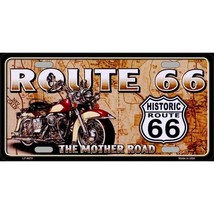 Route 66 The Mother Road Metal Novelty License Plate - £7.05 GBP