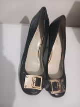 Nine West black heels size 8W (UK 5-6) - £24.00 GBP