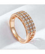 14K gold plated zircon engagement ring, diamonds, and designer rings. - $39.25