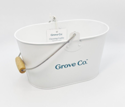 Grove Co Cleaning &amp; Organization Cadd, White Metal with Oval Wood Handle... - £14.40 GBP