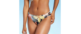 NWT Kona Sol Women&#39;s Double Tab Floral Print Bikini Bottom Size Small  - £5.53 GBP