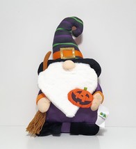 NEW Evergreen Halloween Gnome Shaped Throw Pillow 10&quot; x 17&quot; - £19.26 GBP