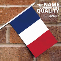 Anley France Mini Flag 12 Pack - Hand Held Small Miniature French Flags on Stick - £5.54 GBP