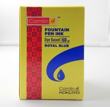 3 botellas de tinta para pluma estilográfica camel AZUL REAL 60 ml 2 oz... - $15.15