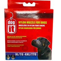 Dogit Soft Nylon Dog Muzzle Black XL/XX-Large 10 inch - £3.32 GBP