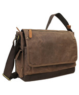 Vagarant Traveler 15 in. Vintage Cotton Wax Canvas Laptop Messenger Bag ... - €50,19 EUR