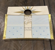 Vtg Dan River Pillow Cases Blue Carillon Sealed NOS Embroidered Combed P... - $737.12 MXN