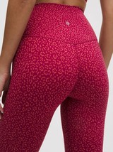 Lululemon Align High-Rise Pant 25”~Leopard Daisy Desert Red Magenta Smok... - $129.95