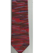 J GARCIA Men&#39;s Silk Tie Red Brown Blue DOGGIE Collection Twenty Eight SH... - €11,20 EUR