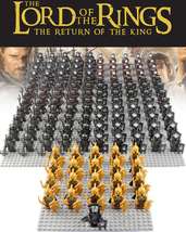 21pcs/set LOTR Noldor Elf Guard Uruk-hai Army Set Minifigures Block Toy Gifts - £20.23 GBP