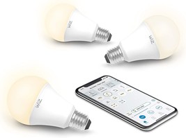 Wiz Iz0026023 60 Watt Eq A19 Smart Wifi Connected Led Light Bulbs,, 3 Count. - £35.32 GBP