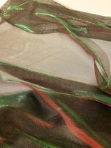 Sheer Fabric Red And Green Organza 15 Yards 180 Inches X 60 Inch Wide Bundle - £31.60 GBP