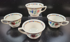 4 Syracuse China Dewitt Clinton Footed Cups Set Vintage Restaurant Ware MCM Lot - £22.68 GBP