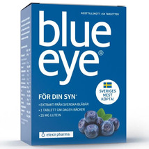 Elexir Blue Eye 64 Tabs Dietary Supplement with Extract from Swedish Blu... - $66.49