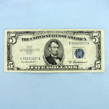  $5 Silver Certificate Blue Seal Federal Reserve Note Bill - $565.19 MXN