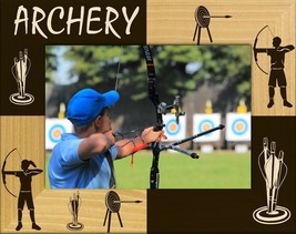 Archery Laser Engraved Wood Picture Frame Landscape (4 x 6) - $29.99