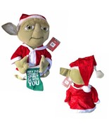 Star Wars Jedi Yoda 21&quot; Jumbo Holiday Christmas Door Greeter Plush stocking - $590.79 MXN