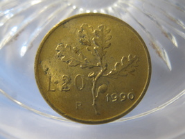 (FC-381) 1990 Italy: 20 Lire - $2.00