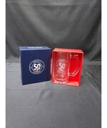 Carnival Cruise Line 50th Birthday Etched Glass Beer Mug Original Box Un... - €19,99 EUR