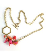 Vintage Estate Jewelry 34&quot; Gold Chain Bead Cluster Necklace Toggle Clasp... - €15,44 EUR