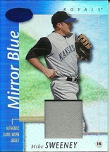 2002 Leaf Certified Materials Mirror Blue Mike Sweeney 42 Royals 24/75 - £5.88 GBP