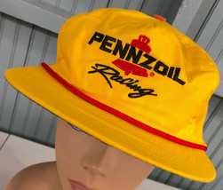 Pennzoil Racing Yellow Strapback Baseball Cap Hat - £10.66 GBP