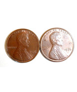 1976 - Two Pennies No Mint Mark &amp; D Mint Mark - €24,24 EUR