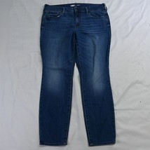 Old Navy Fits 12 Pop Icon Skinny Dark Wash Stretch Denim Jeans - £8.60 GBP