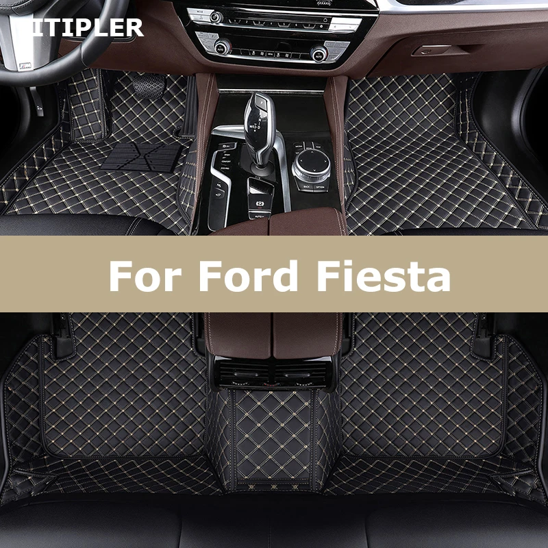 TITIPLER Custom Car Floor Mats For Ford Fiesta Auto Carpets Foot Coche - £62.94 GBP