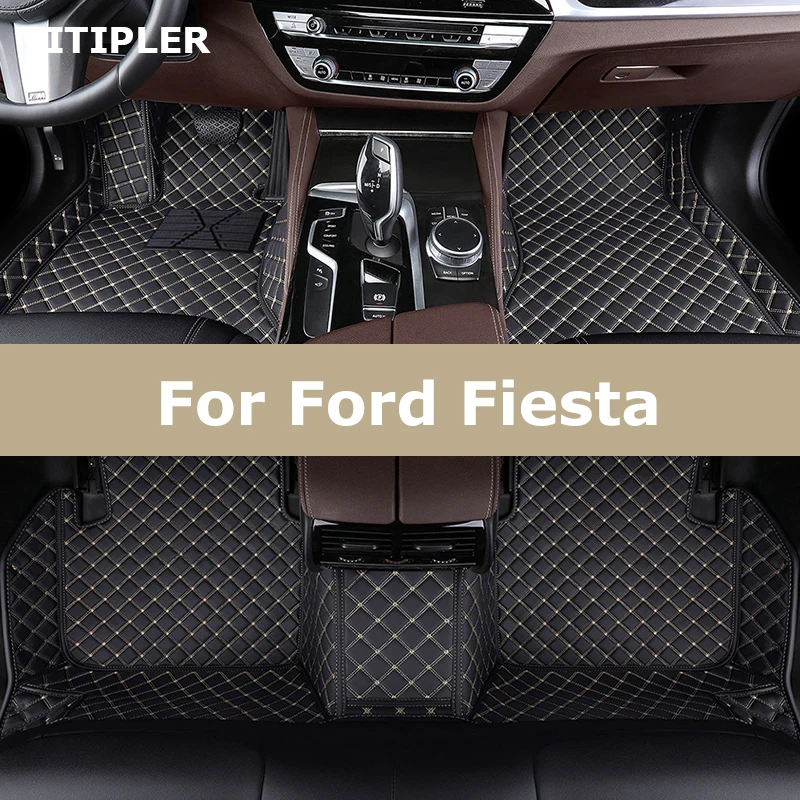 TITIPLER Custom Car Floor Mats For Ford Fiesta Auto Carpets Foot Coche - $80.23