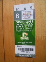 2009 OHSAA Boys State Basketball Tournament Division I  3-27-2009 Ticket Stub - £1.56 GBP