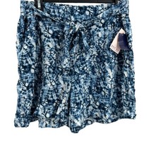 Per Se Blue Tie Dye Shorts Size Medium New - £18.19 GBP