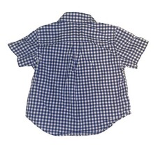 Ralph Lauren Baby Boys Gingham Button Down Shirt Blue White 12M Polo image 5