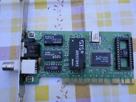 VINTAGE RTL8029AS GTS NETWORK PCI COMBO CARD 10MBps BNC + RJ-45 (UTP)  - £8.79 GBP