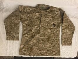 NWOT&#39;s Military Style Digital Dessert Camo Marine Jacket Stitched Medium... - $31.67