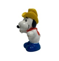 McDonalds The Peanuts Gang Happy Meal Toy Snoopy&#39;s Hay Hauler 1989 Farmer 2.5 in - £5.41 GBP