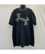 Under Armour Kid&#39;s Loose Black Athletic Shirt Size Youth Large Polyester - $7.92