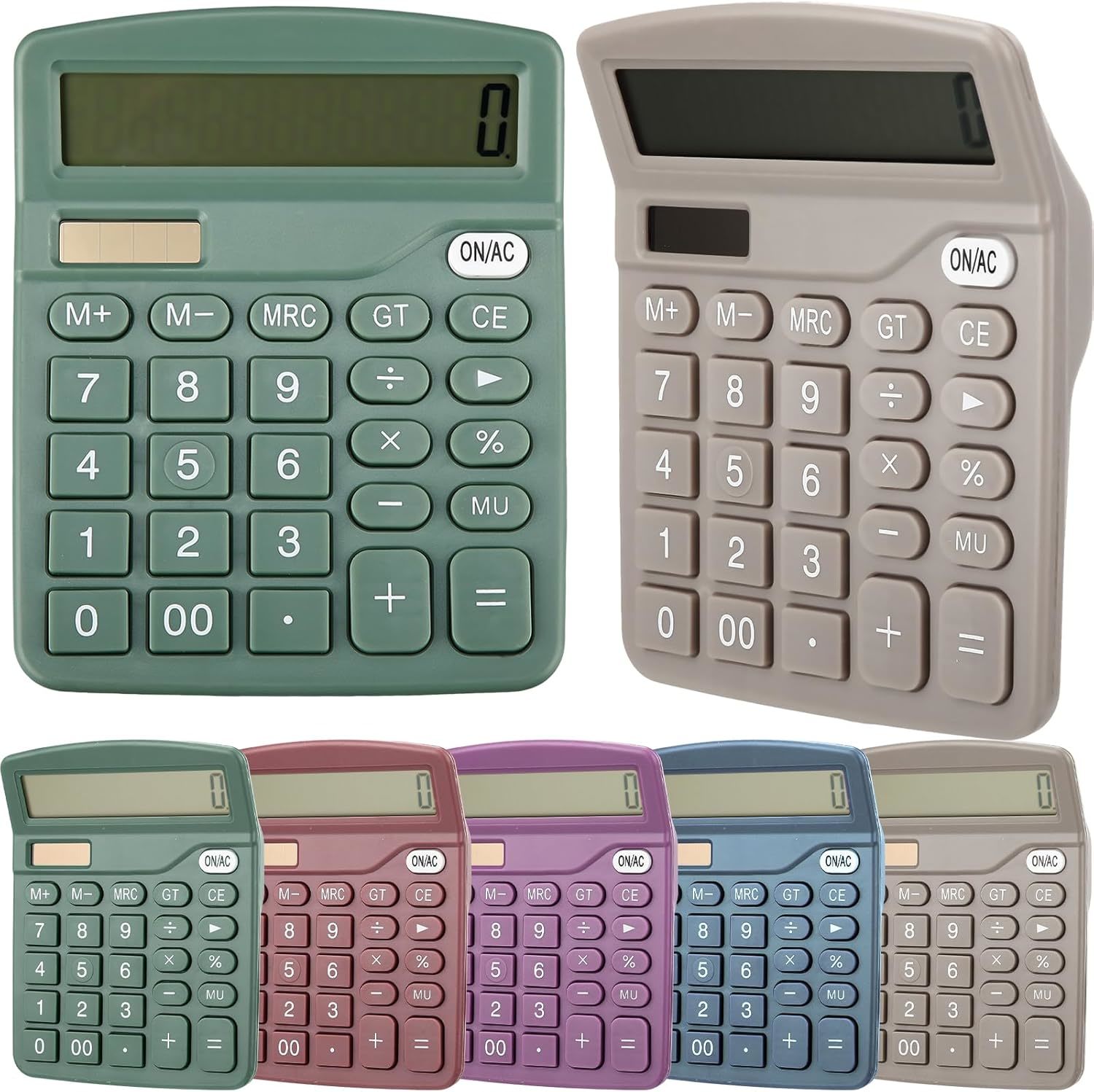 Twelve-Digit Desktop Calculators With A Standard Dual-Power Battery Solar - $30.99