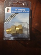 Victor 3/8&quot; Live Swivel 3/8&quot; Female Pipe Thread X 3/8&quot; Male Pipe Thread-NEW - $16.71