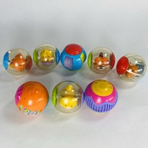 Lot of 8 Fisher Price Roll A Rounds Balls Sensory Baby Toddler Animals T... - $27.99