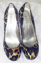 Guess Women&#39;s Shoes Size 6M Leopard Print &quot;Shira&quot; 4 1/2&quot; High Heels - $22.53
