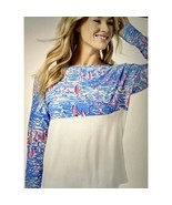 Lilly Pulitzer Zanzibar Blue Boatylicious Finn Top Size S - $38.70