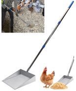 YQDHYLYH Metal Chicken Poop Scooper Heavy Duty Silver Large Coop Tool - $367.03 MXN