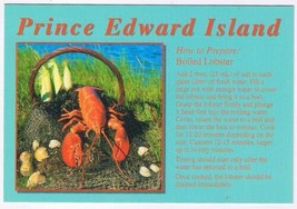 Postcard Prince Edward Island How To Prepare Boiled Lobster - $3.95