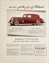 1936 Print Ad The New 1937 Packard Twelve &amp; Super Eight Get the Plus - £21.21 GBP